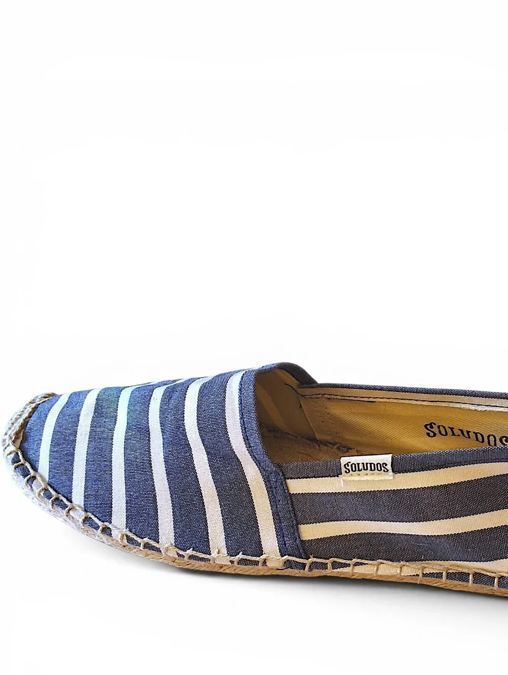 Soludos Striped Espadrilles Women’s Size 10 Blue White Slip On Flats